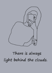 selfie girl / blueblack