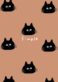Orange beige and black cat pattern.