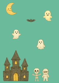 Halloween Festival03 blue green