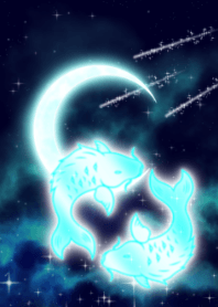 Moon and Pisces light blue 2023