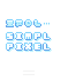 SIMPL PIXEL :blue white