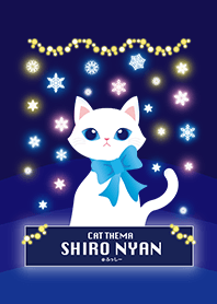 CAT Theme SHIRO NYAN -snow night-