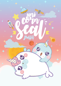 Seal Unicorn Galaxy Raspberry Pastel