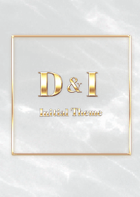 【 D&I 】Initial Theme Gold - グレー