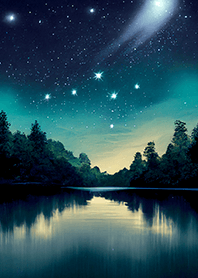 Beautiful starry night view#934
