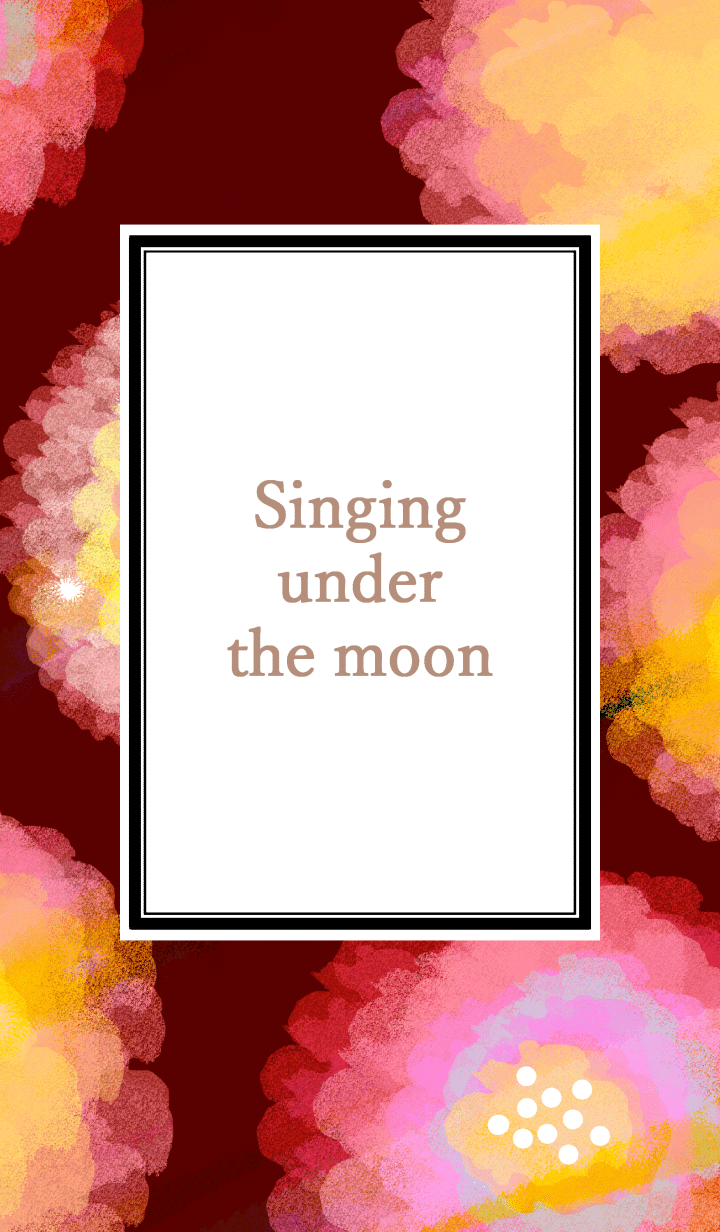 Singing under the moon 06 #illustration