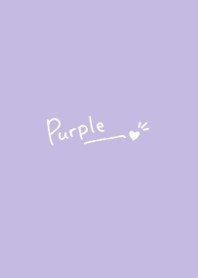 Dull purple and heart.Simple.