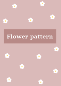 flower pattern_pink beige