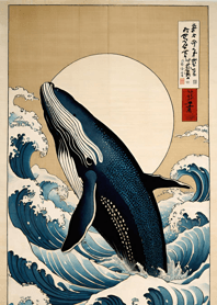 浮世絵 - 鯨 72eD59