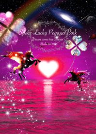 Space Lucky Pegasus Pink