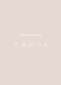 Simple life design -winter beige-