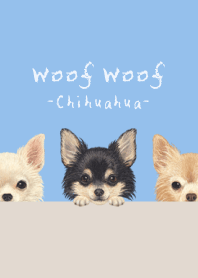 Woof Woof - Chihuahua L - SKY BLUE