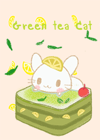 green tea cat