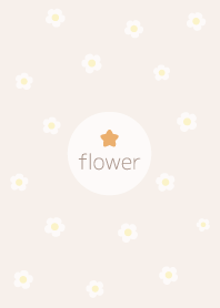 花 <星> 淺褐色的.