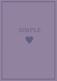 SIMPLE HEART =grape purple=
