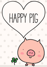 Happy Pig【しあわせのブタ】ivory
