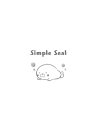 Simple Seal* -white gray-