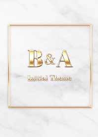 [ B&A ] Initial Theme  Gold White