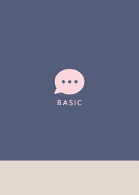 Basic / Antique Navy / Beige&Pink