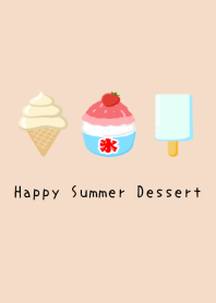 Happy Summer Dessert/PINK BEIGE