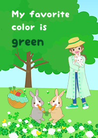 My favorite color is green