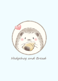 Hedgehog and Bread -blue-