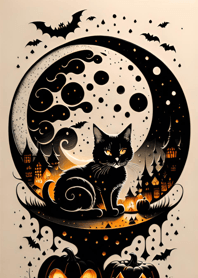 halloween cat eCcEbB
