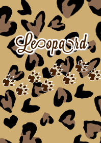 ♥ペア♥Heart leopard brown version