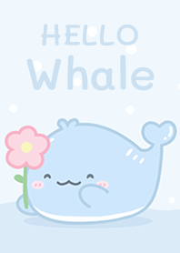 Whale so cute on blue!