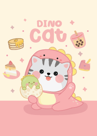 Cat love Dino Cute