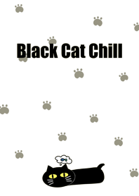 Black Cat Chill (b&w)