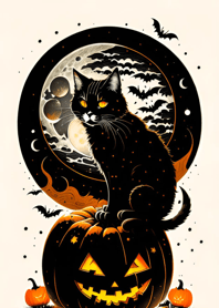 halloween cat 76076a