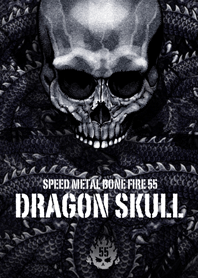Speed metal bone fire Dragon skull 55