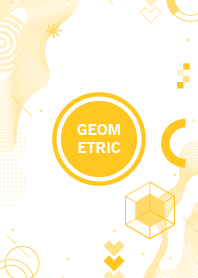 Flat Geometric Lightning Yellow