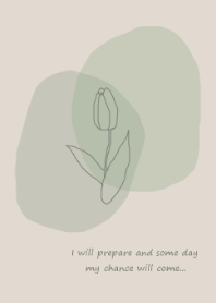 vintage flower / dustygreen