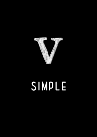 simple initials V dark