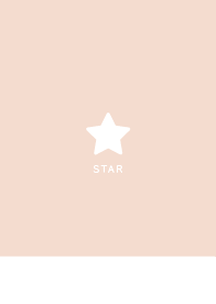 Simple Lucky Star/Dull Baby Peach&White