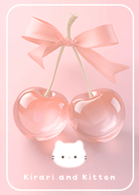 Salmon pink Purple and Kitten 07_2