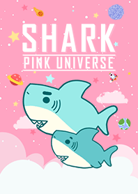 浩瀚宇宙 寶貝鯊魚出沒 粉紅色