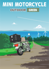 My green motorcycle(OUTDOOR)