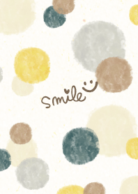 Watercolor Circle Brown gray21from Japan