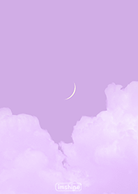[Imshine] Purple dawn sky and moon