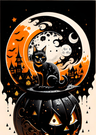 浮世絵万聖節猫 c19Dc2