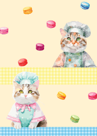 brown yellow 猫のパティシエ3