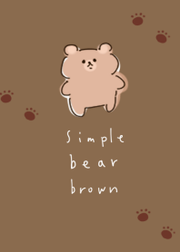 簡單的 熊 棕色的