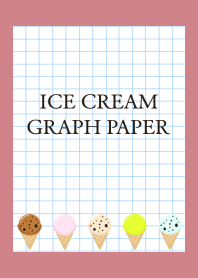 ICE CREAM GRAPH PAPERj-DUSTY RED