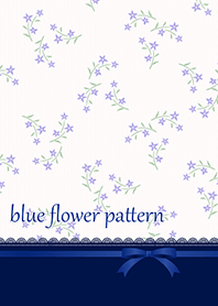 blue flower pattern