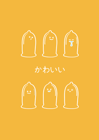 cute transparent balloon(yellow)