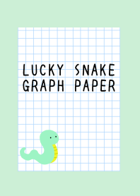 LUCKY SNAKE GRAPH PAPER-LIGHT MINT GREEN