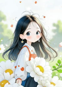 Girl and Flower V.39